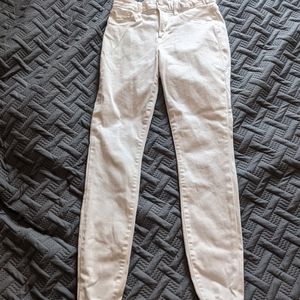 Good American Good Legs 28 White Raw Edge